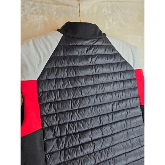 Ducati Corse Puffer Vest Men's XL Black White Red Zip Up Sleeveless Jacket - Picture 10 of 11